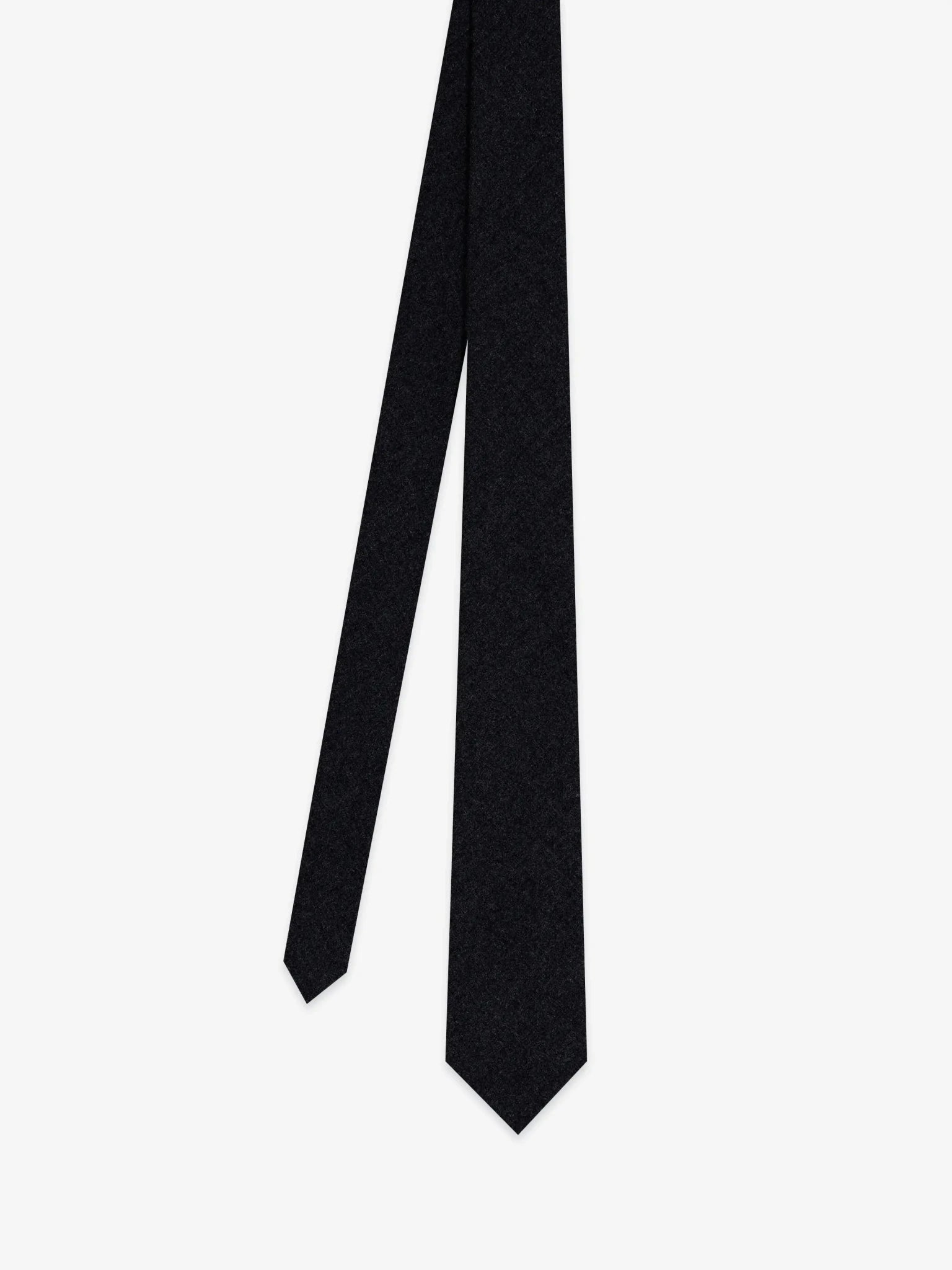 Cravate unie flanelle marine - IZAC