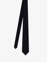 Cravate unie flanelle marine