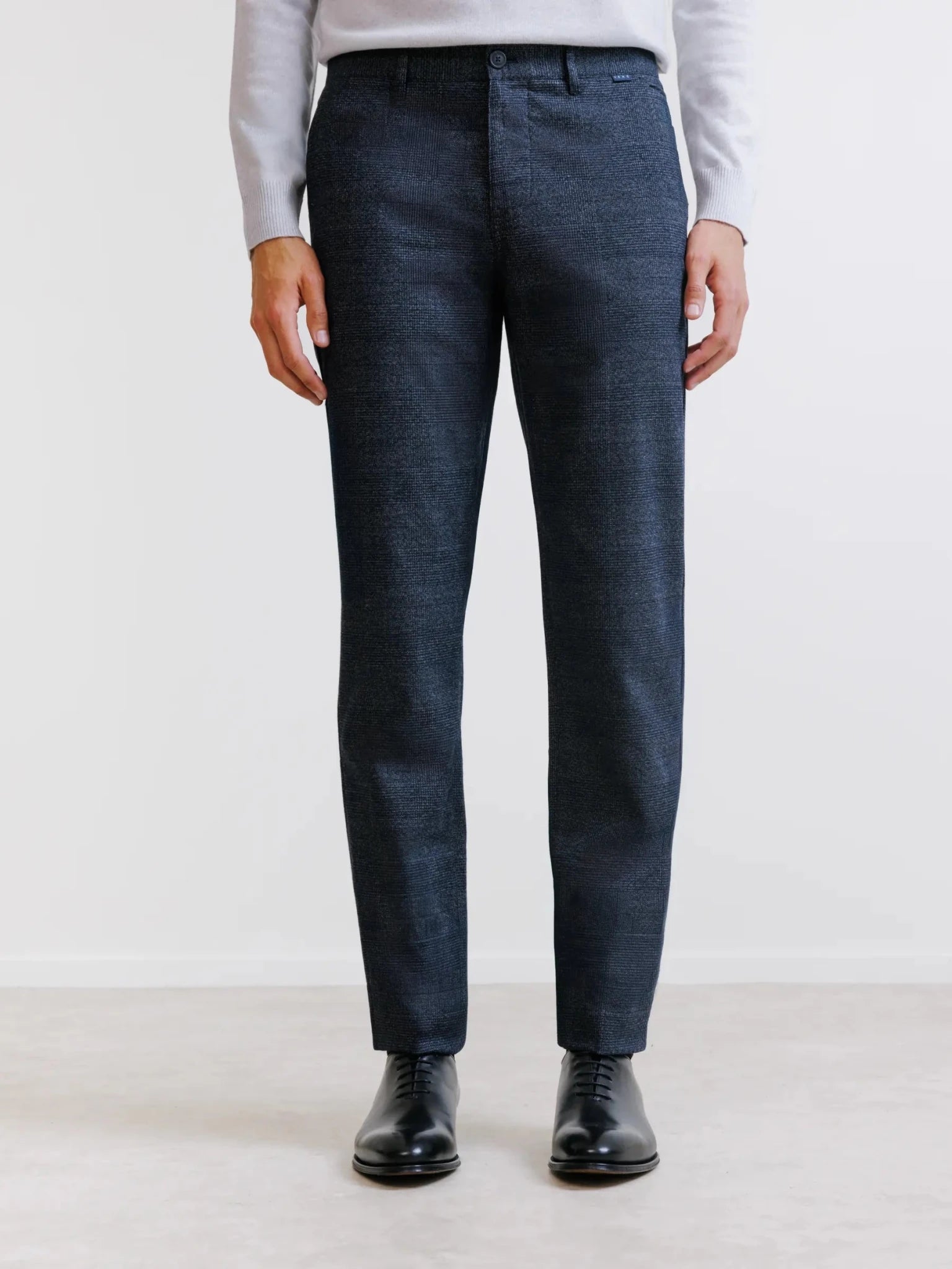 Pantalon carreaux marine - IZAC