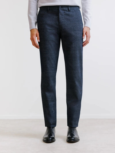 Pantalon carreaux marine - IZAC