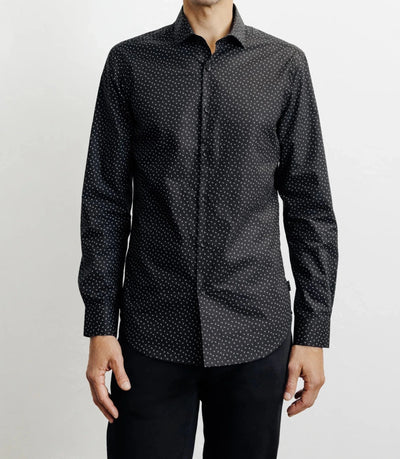 Chemise ville imprimée noire - IZAC