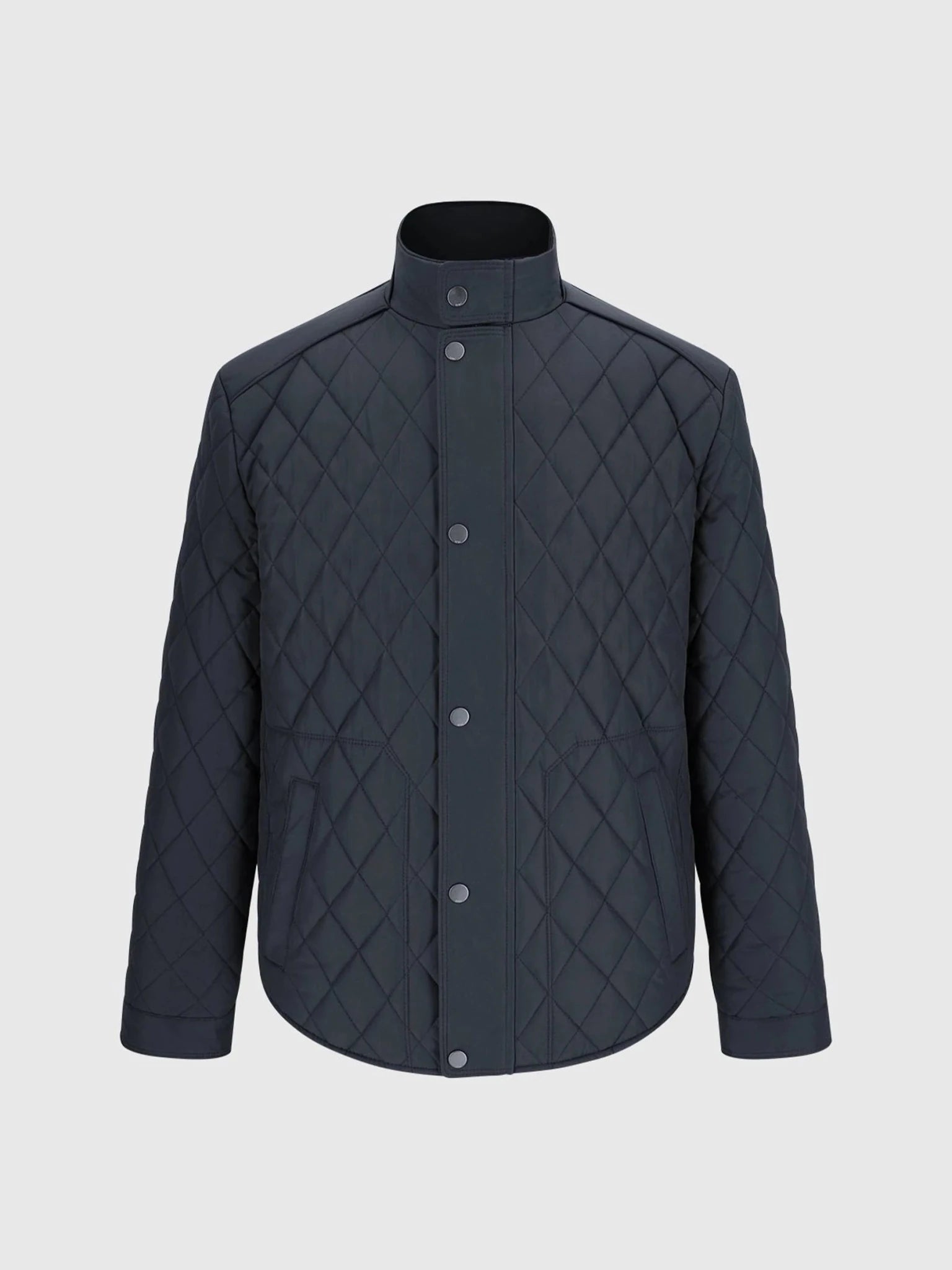 Blouson col motard marine - IZAC