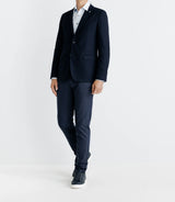 Veste en nid d'abeille marine - IZAC