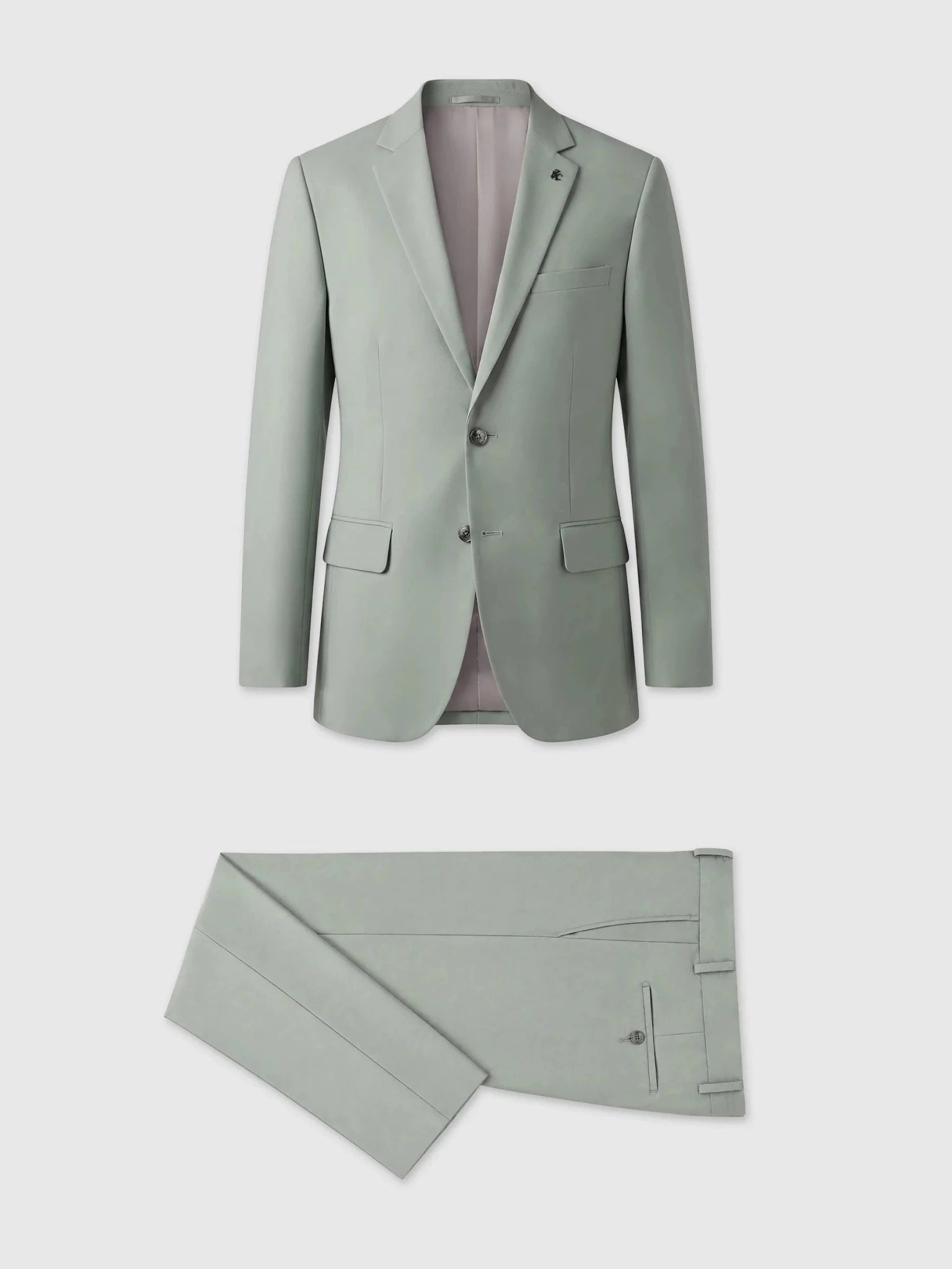 Costume 2 boutons vert clair - IZAC