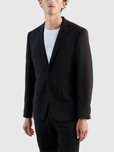 Costume 2 boutons laine noir - IZAC