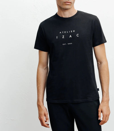 T-shirt print noir - IZAC