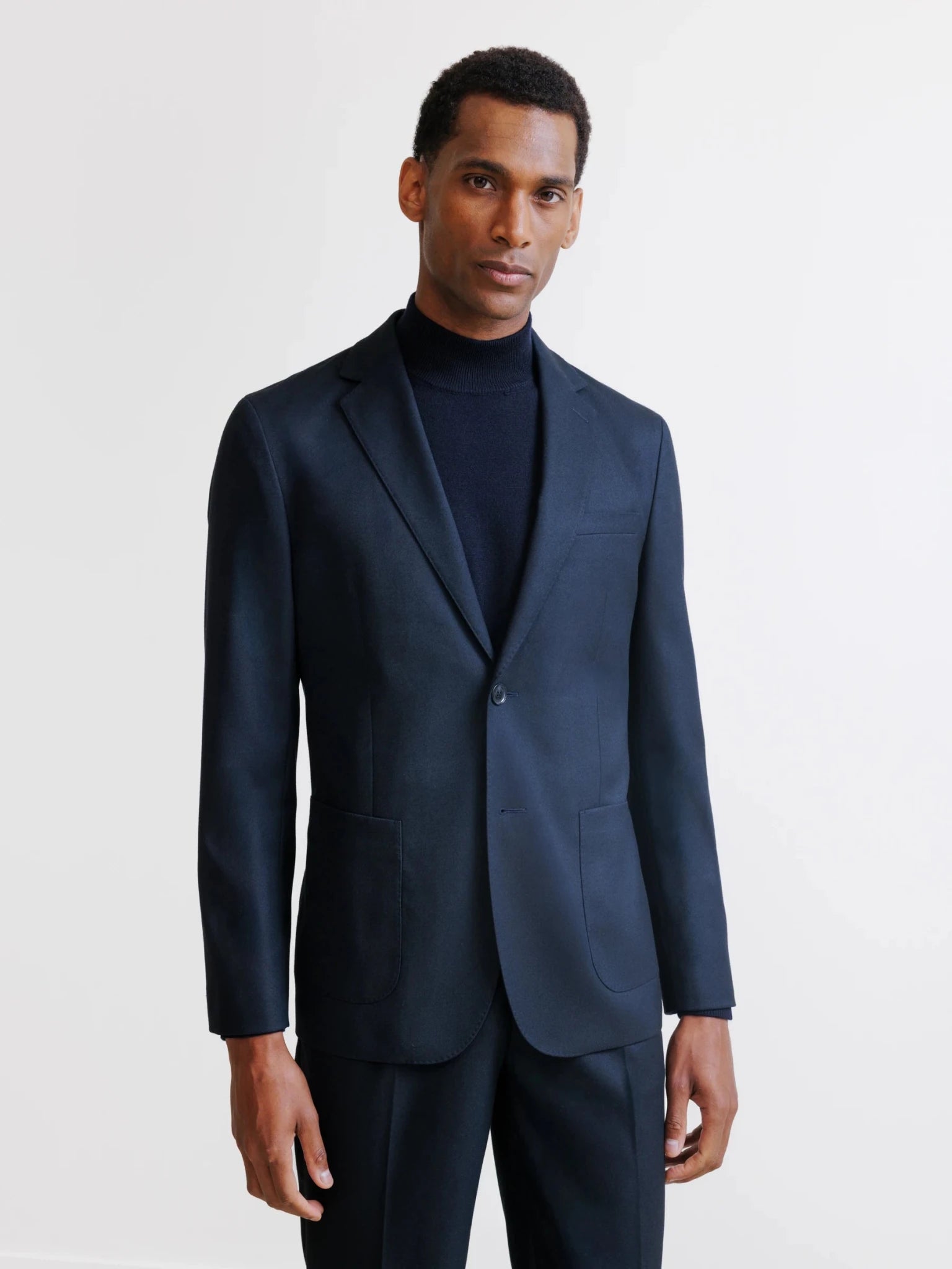 Veste 2 boutons marine - IZAC