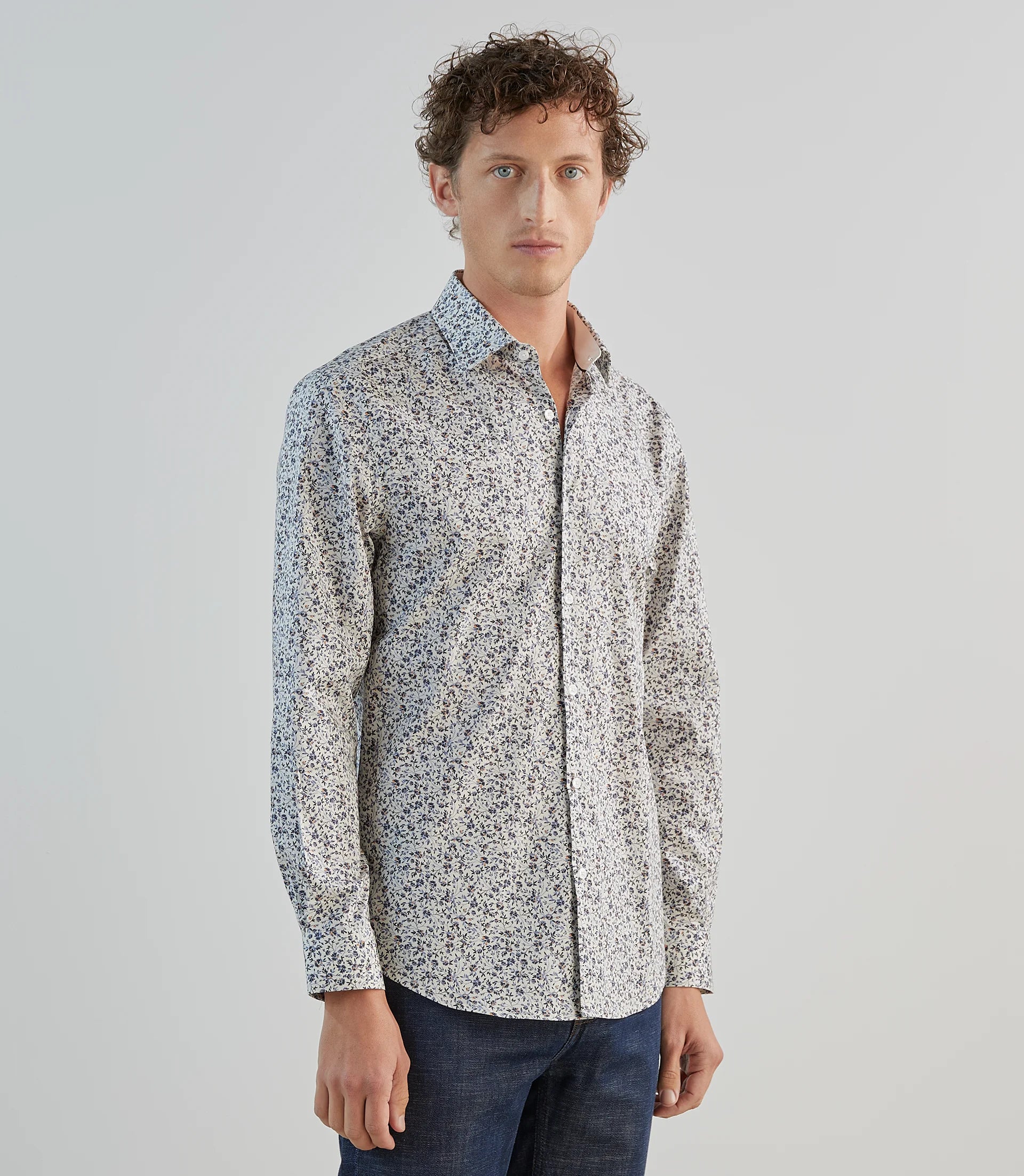 Chemise fantaisie beige - IZAC