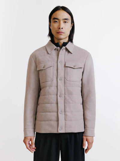 Blouson matelassé beige - IZAC