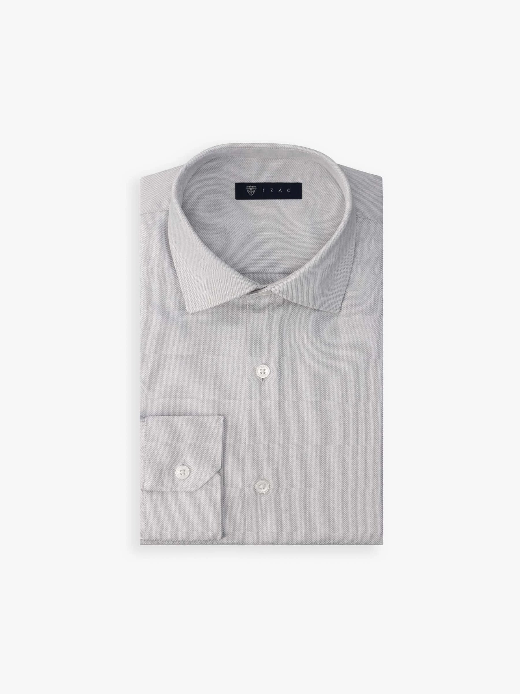 Chemise non iron grise - IZAC