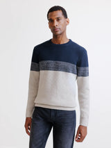 Navy crew neck sweater