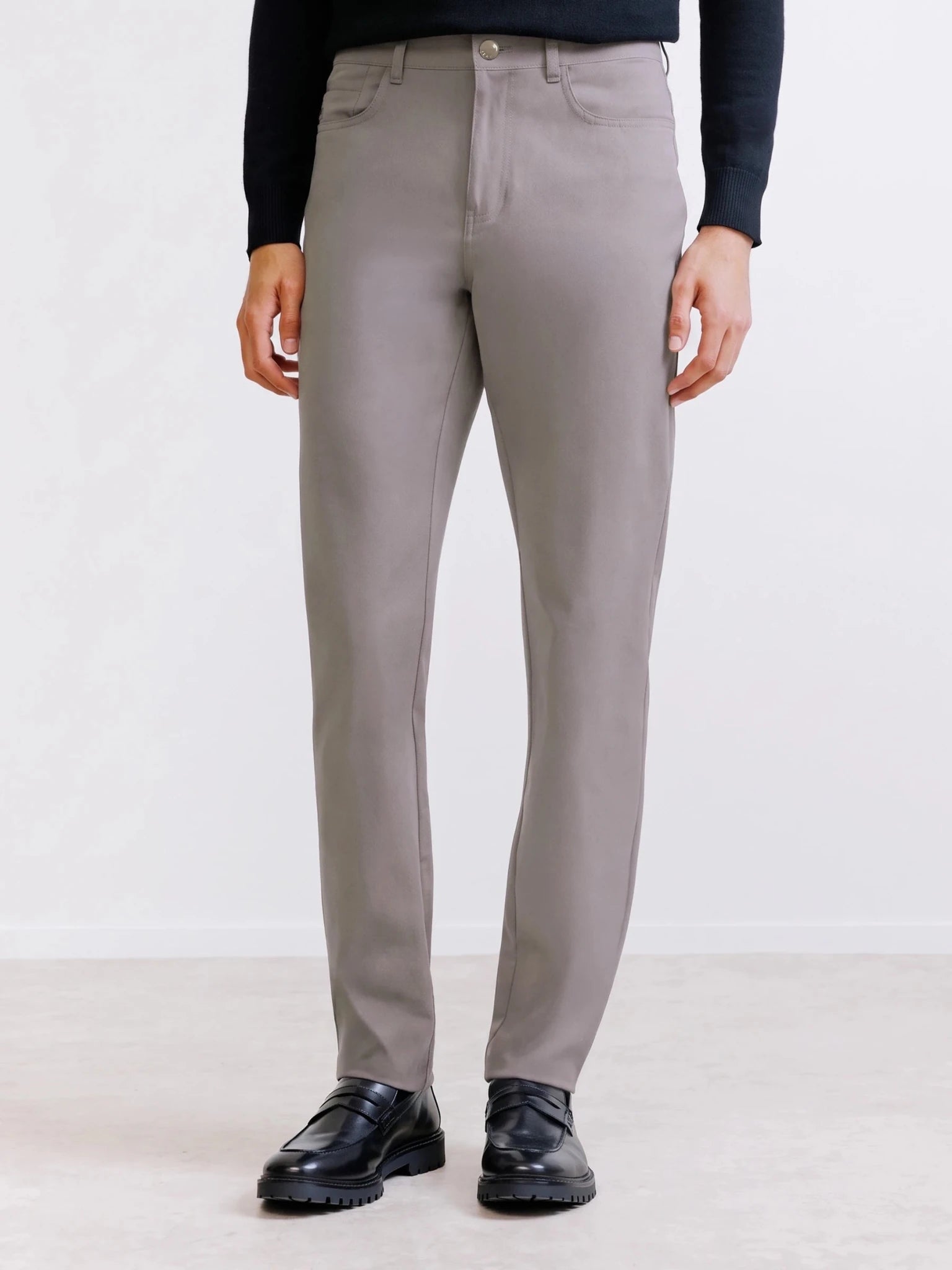 Pantalon 5 poches taupe - IZAC