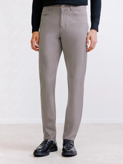 Pantalon 5 poches taupe - IZAC