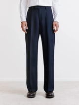 Pantalon taille haute marine - IZAC
