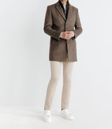 Manteau ville parementure chataigne - IZAC