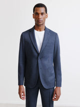 Veste ville en maille marine