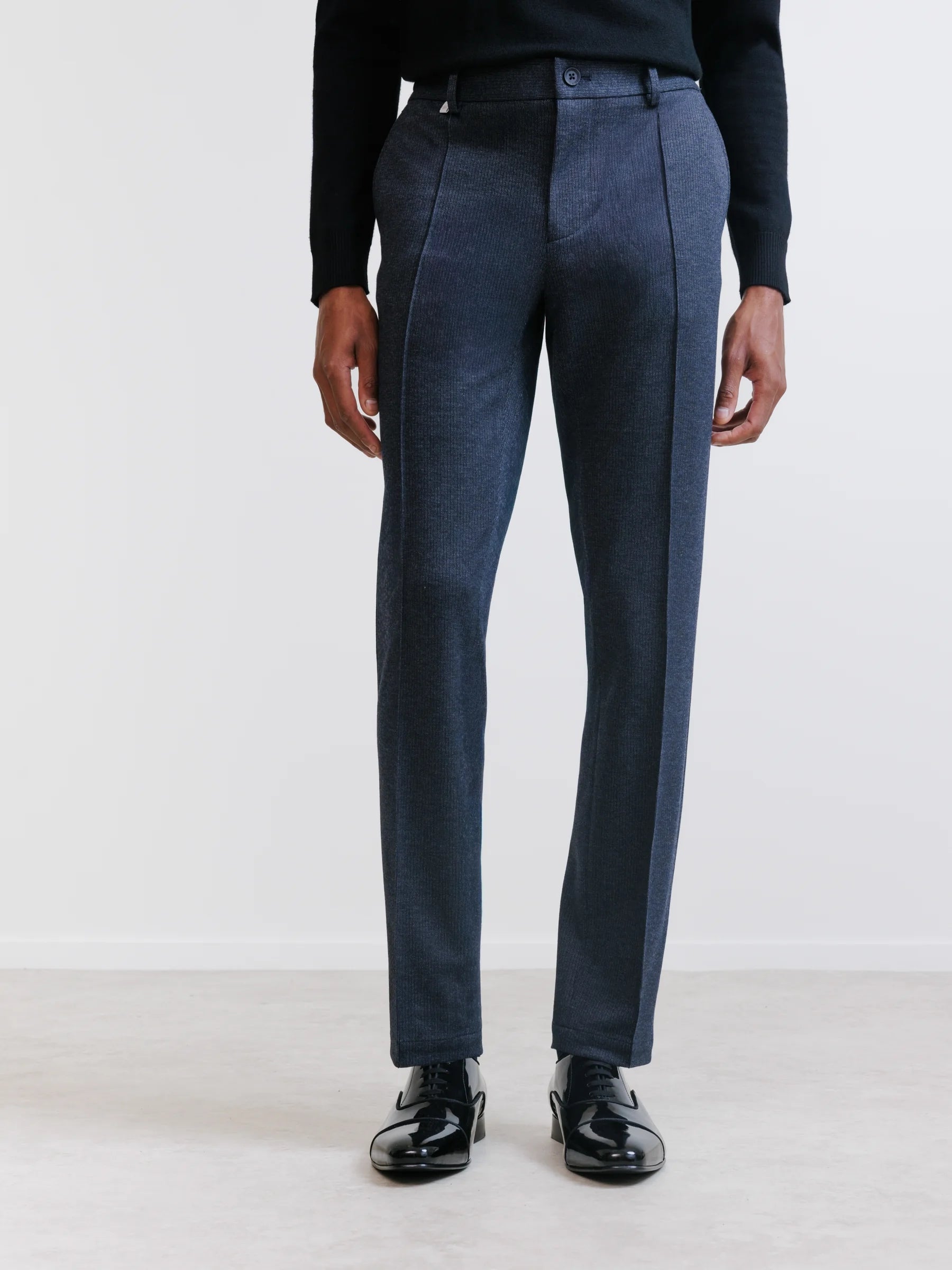 Navy knit city pants