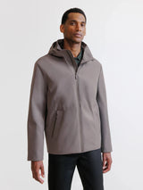 Blouson à capuche taupe - IZAC