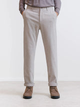 Pantalon flanelle beige clair