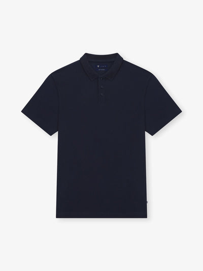 Polo boutonné marine - IZAC
