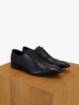 Richelieu en cuir noir - IZAC
