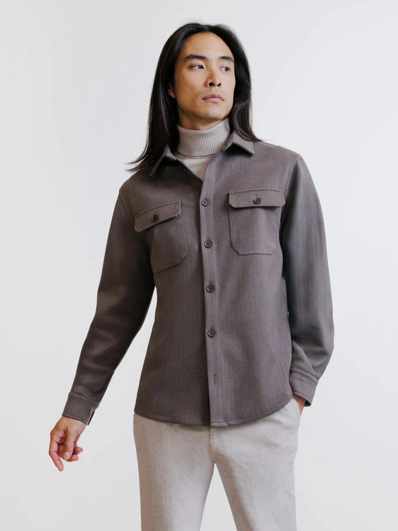 Surchemise taupe - IZAC