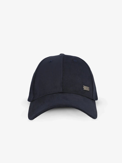Casquette unie en suede marine - IZAC