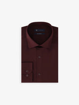 Chemise en satin de coton prune
