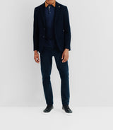 Veste en velours fantaisie marine - IZAC