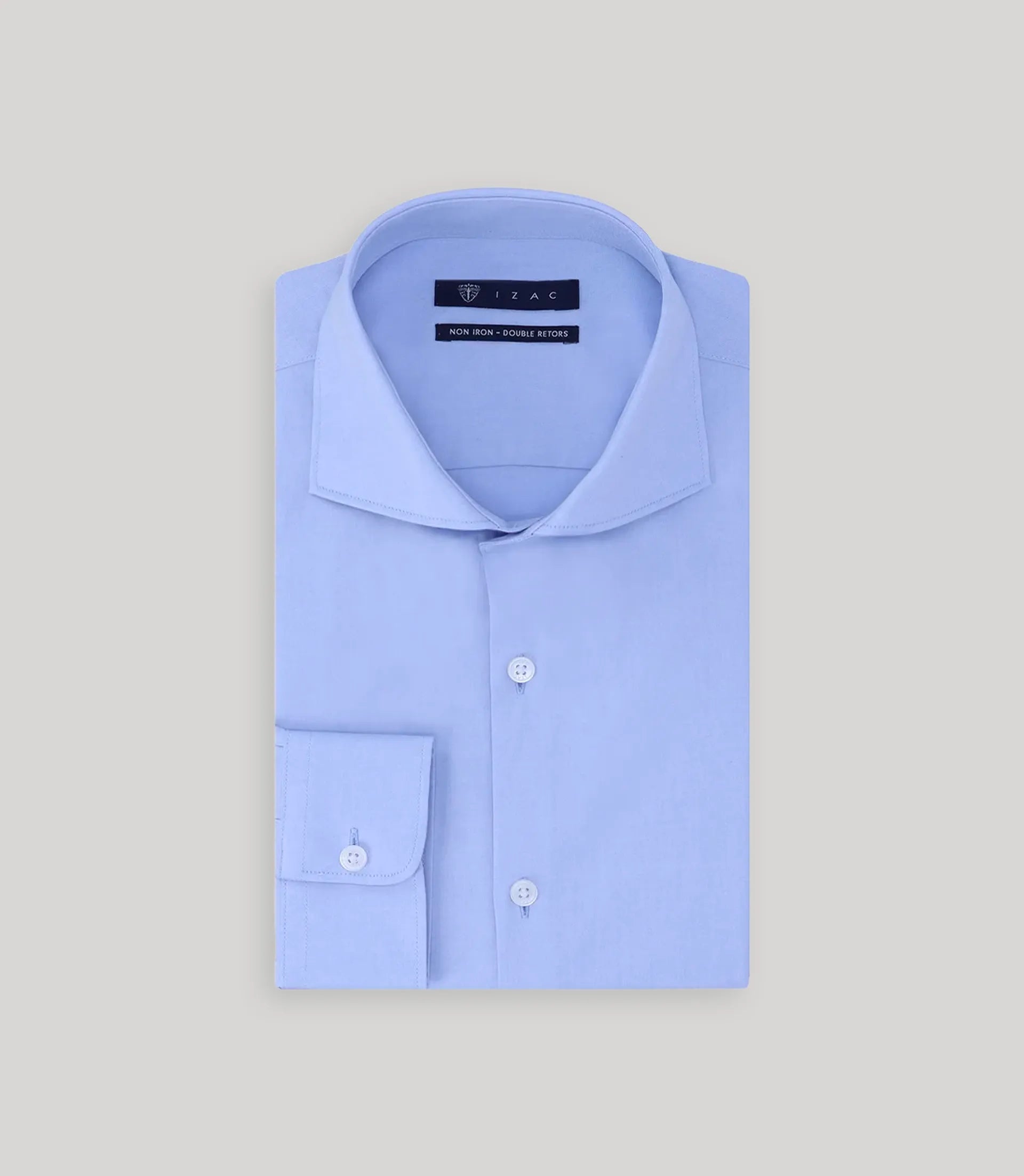 Chemise ville non iron bleu - IZAC