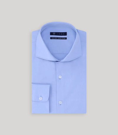 Chemise ville non iron bleu - IZAC