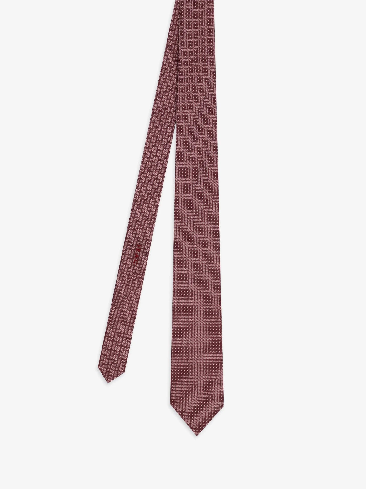 Cravate fantaisie bordeaux - IZAC