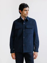 Veste en velours côtelé marine - IZAC