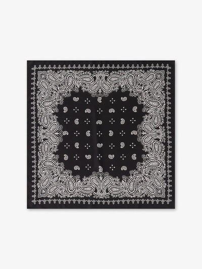 Carré en soie noir - IZAC