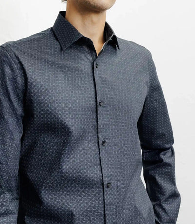 Chemise ville imprimée noire - IZAC