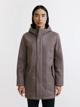 Taupe city parka