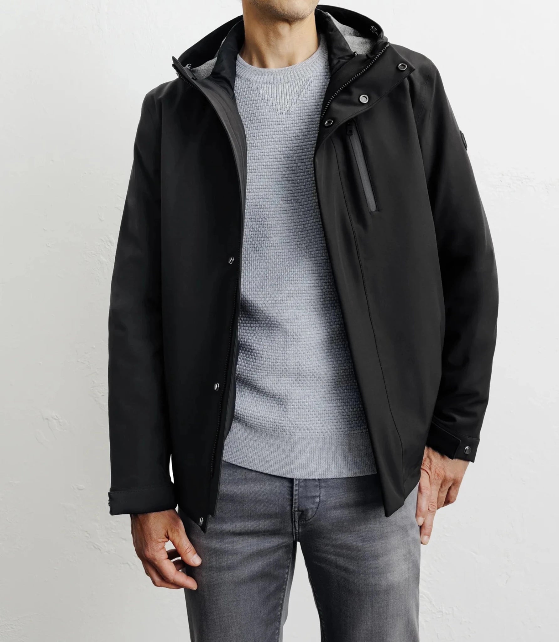 Parka courte 3 en 1 noire - IZAC