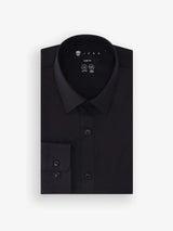 Chemise ville unie noire - IZAC