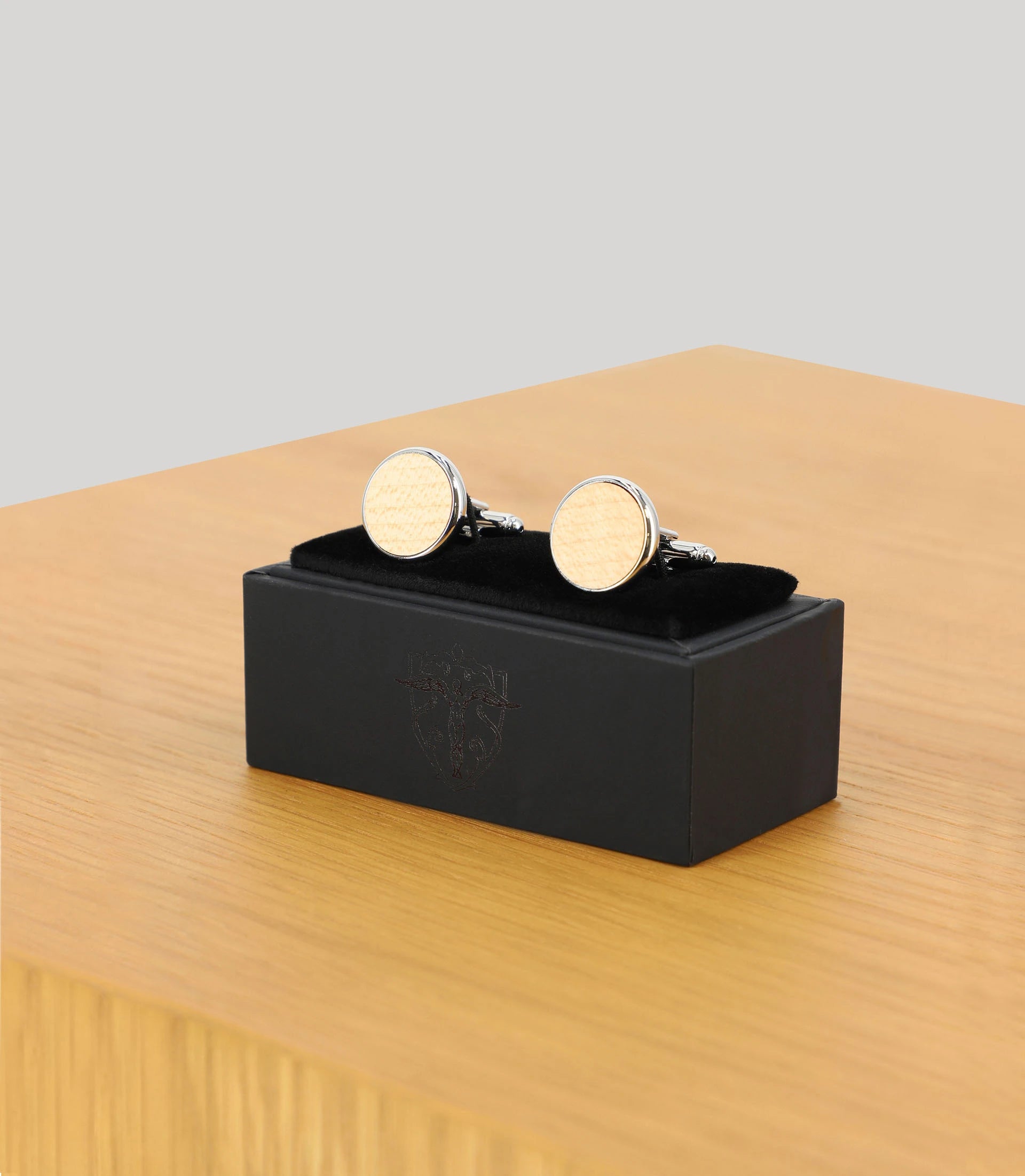 Boutons de manchette beige - IZAC