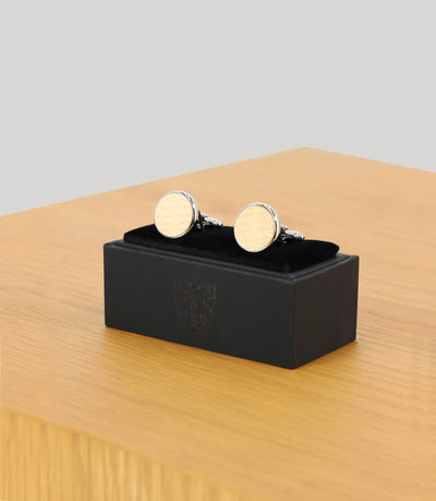 Boutons de manchette beige - IZAC