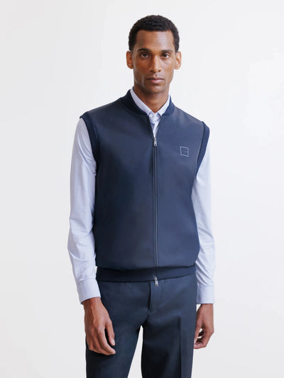 Gilet zippé sans manches marine - IZAC