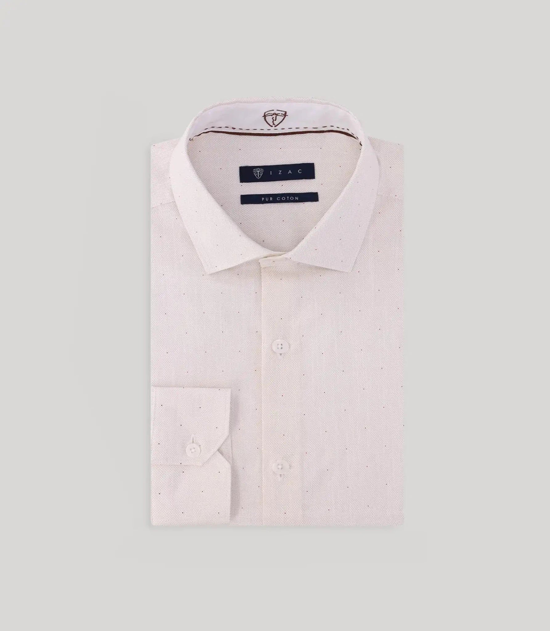 Chemise fantaisie beige - IZAC