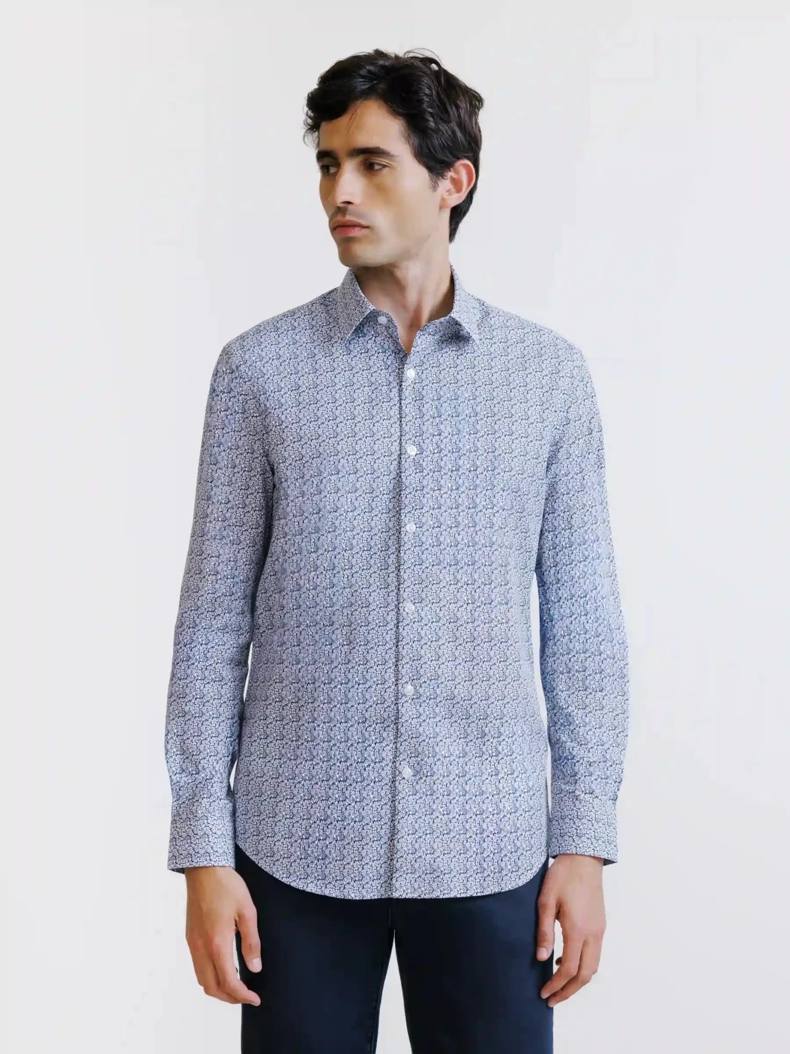 Chemise fantaisie marine - IZAC