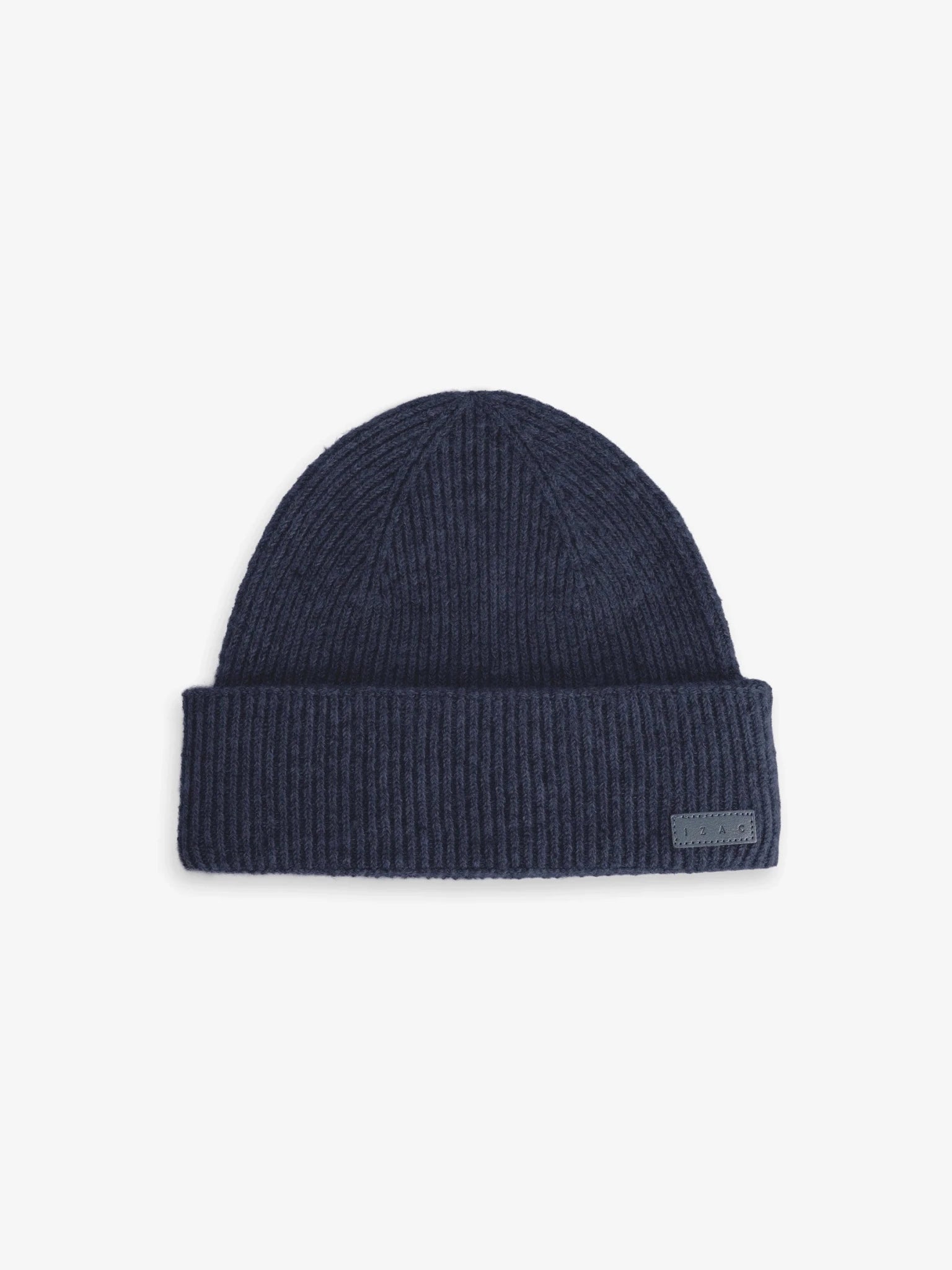 Bonnet en maille côtelée marine - IZAC
