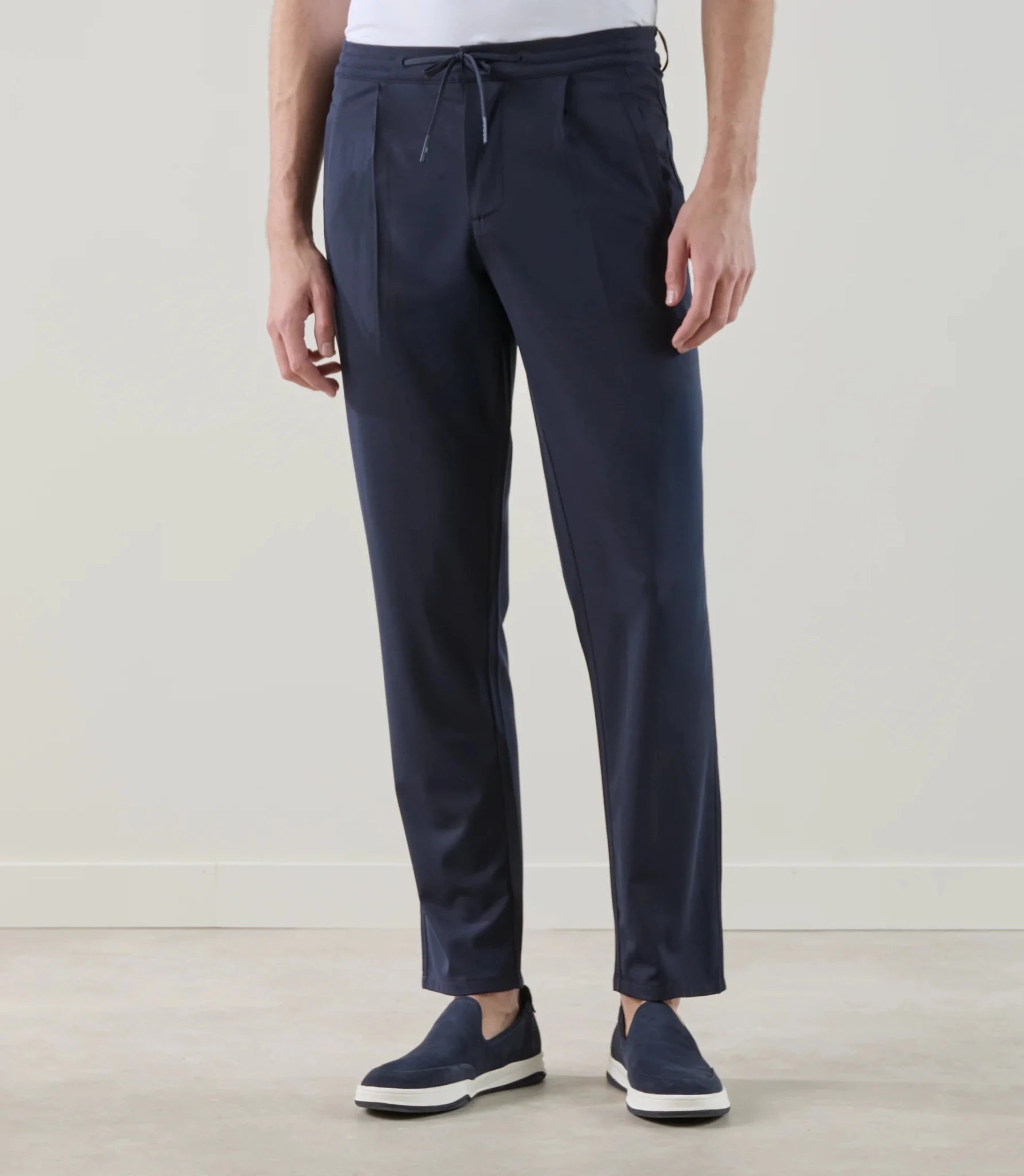 Pantalon casual en maille marine - IZAC