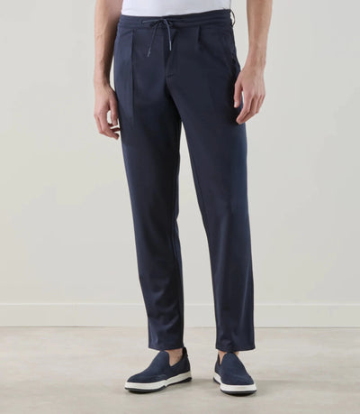 Pantalon casual en maille marine - IZAC