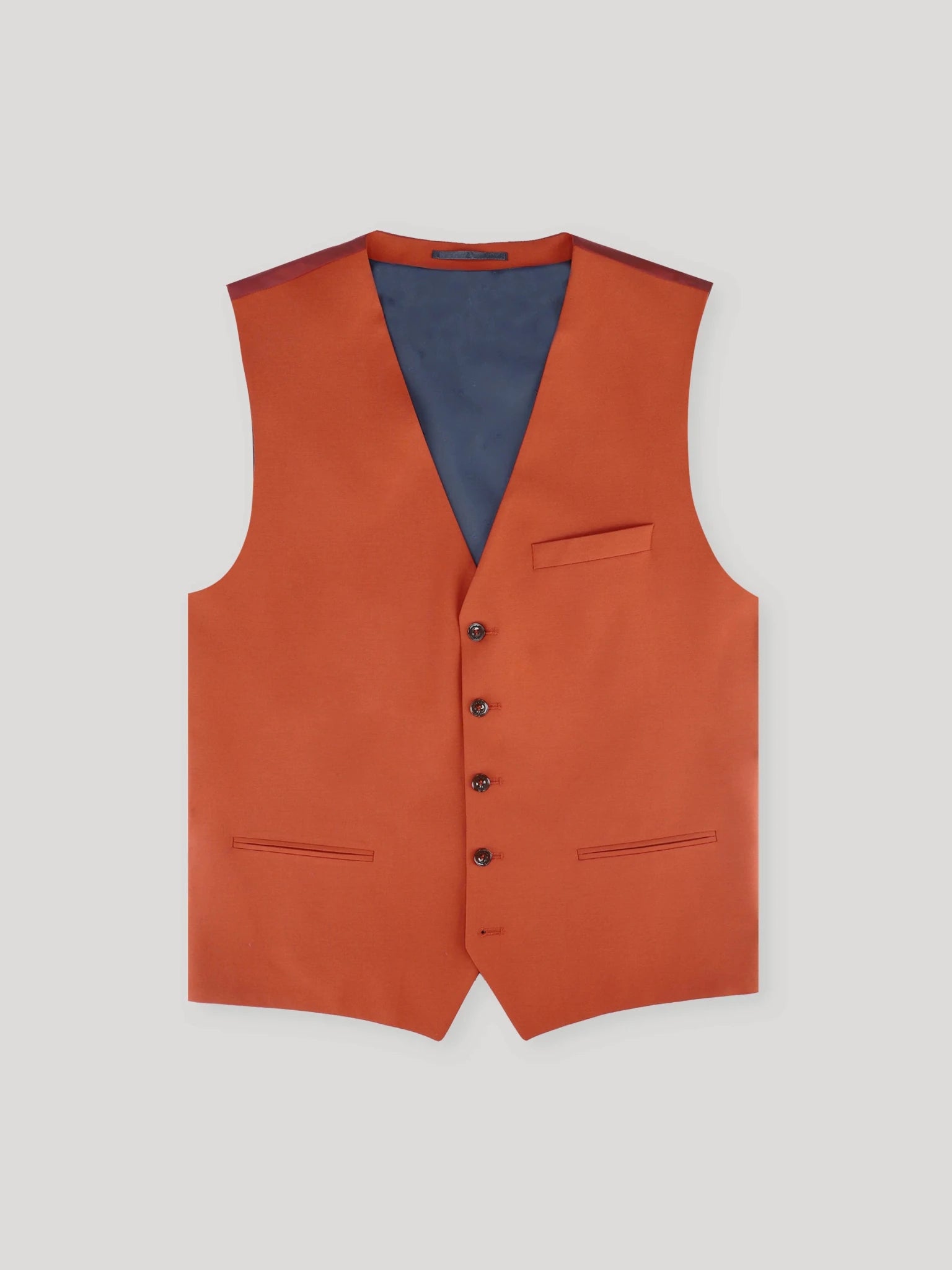 Gilet ville en laine majoritaire terracotta - IZAC