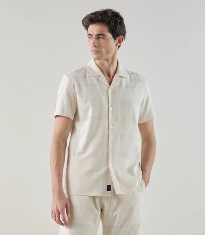 Chemise fantaisie écru - IZAC