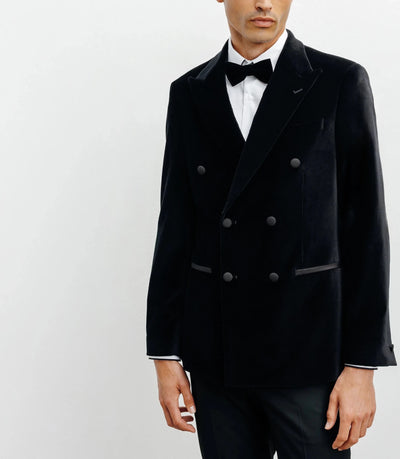 Veste ville en velours noir - IZAC