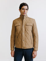 Blouson col montant camel - IZAC